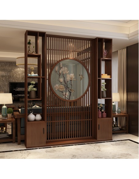 Hollow grid screen cabinet