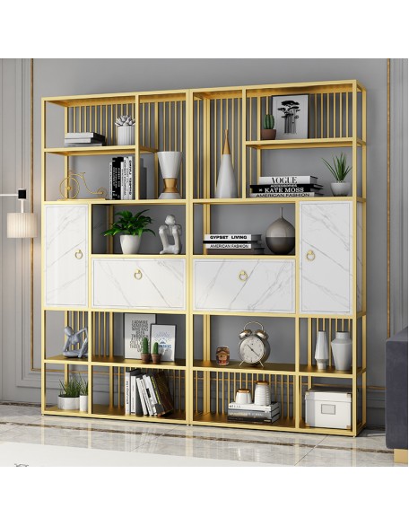 Minimalist iron bookshelf storage rack