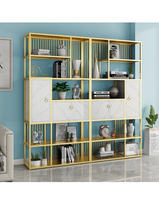 Minimalist iron bookshelf storage rack