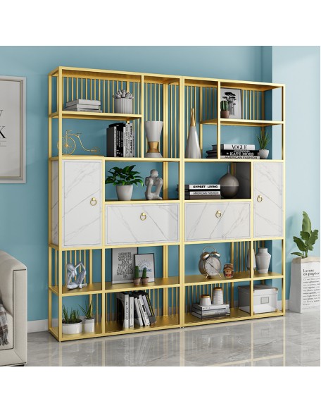 Minimalist iron bookshelf storage rack