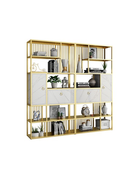 Minimalist iron bookshelf storage rack