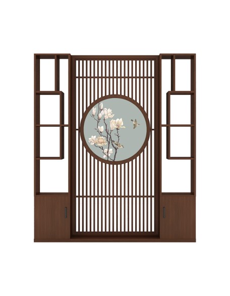 Hollow grid screen cabinet