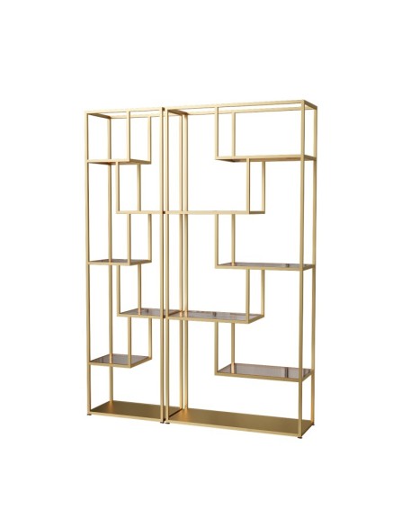Ironwork minimalist partition display bookshelf cabinet