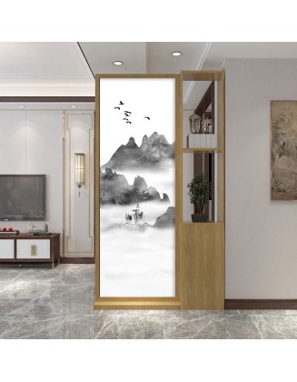 Minimalist landscape living room foyer cabinet