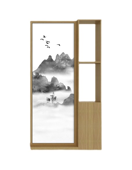 Minimalist landscape living room foyer cabinet