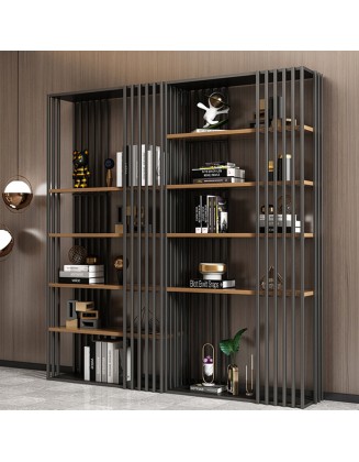 Modern minimalist solid wood floor standing bookshelf