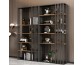 Modern minimalist solid wood floor standing bookshelf