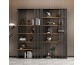 Modern minimalist solid wood floor standing bookshelf