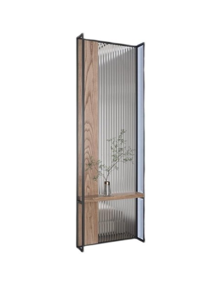 Transparent rainbow glass light luxury entrance
