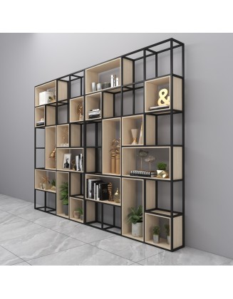 American style industrial iron storage rack