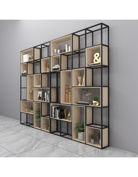 American style industrial iron storage rack