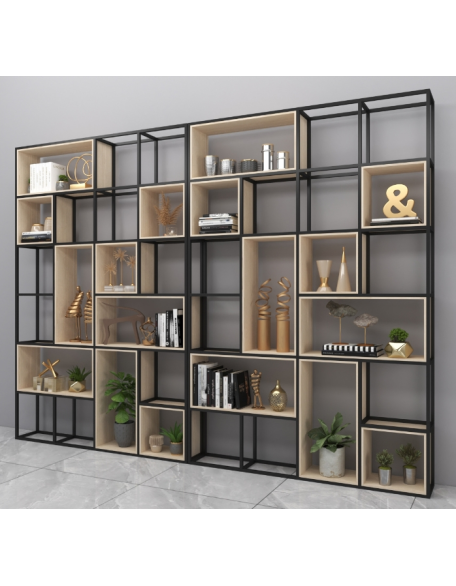American style industrial iron storage rack