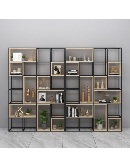 American style industrial iron storage rack