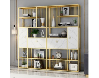 Minimalist iron bookshelf storage rack