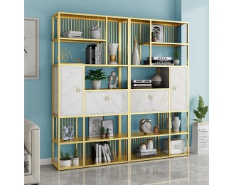 Minimalist iron bookshelf storage rack