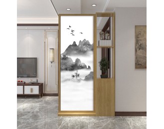 Minimalist landscape living room foyer cabinet