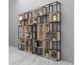 American style industrial iron storage rack