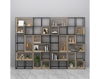 American style industrial iron storage rack